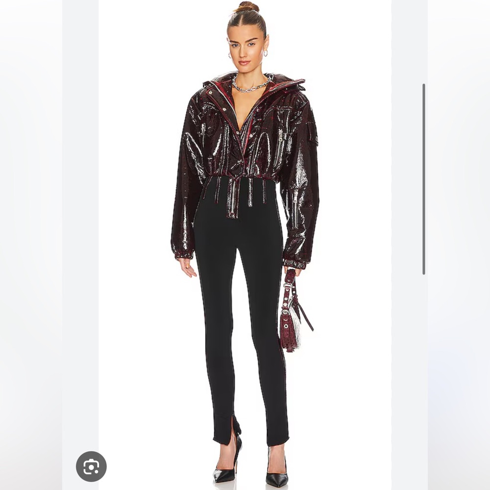 FINAL. NWT LaQuan Smith Apres Ski Vinyl Jumpsuit
